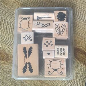 Stampin’ Up! Rubber Stamp Set Bug Builders Set of 11